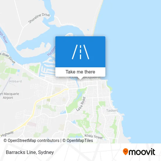 Mapa Barracks Line