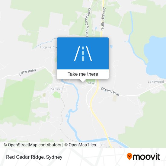 Red Cedar Ridge map