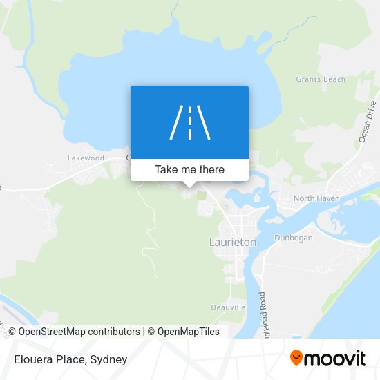 Elouera Place map