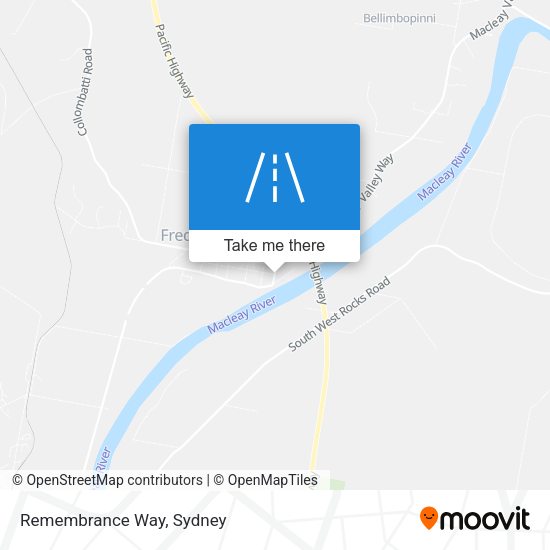 Remembrance Way map