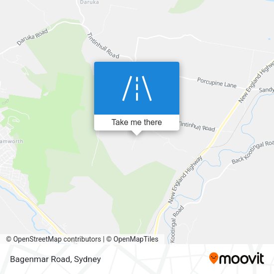 Bagenmar Road map