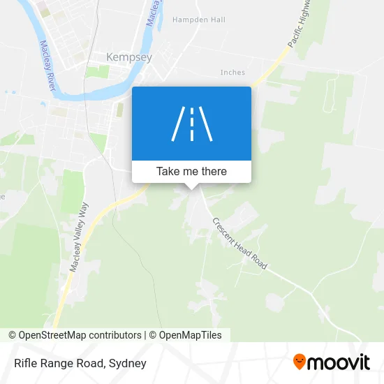 Mapa Rifle Range Road
