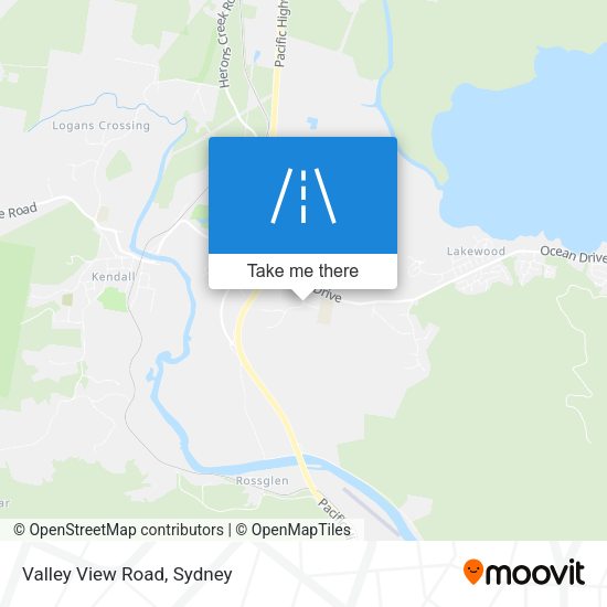 Valley View Road map