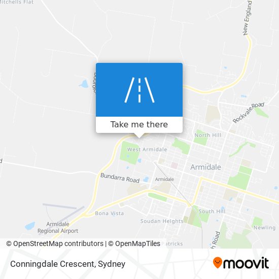 Mapa Conningdale Crescent