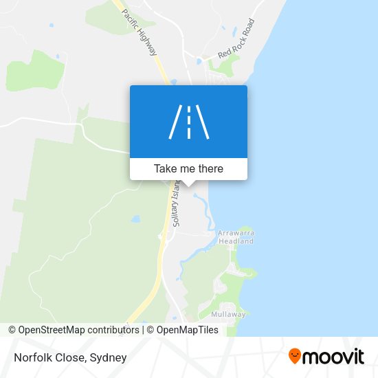 Norfolk Close map