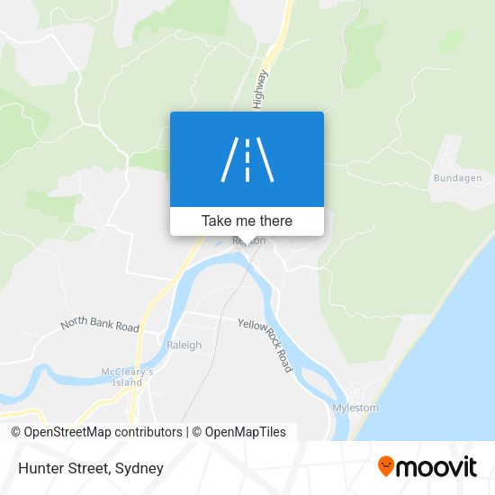 Hunter Street map