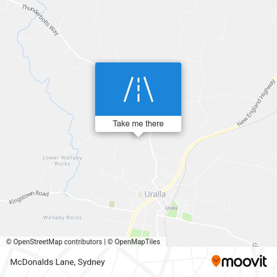 McDonalds Lane map
