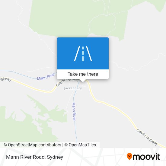 Mann River Road map