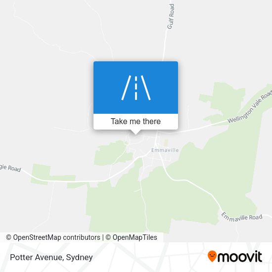 Potter Avenue map