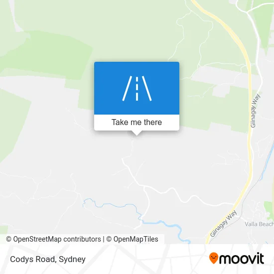 Mapa Codys Road