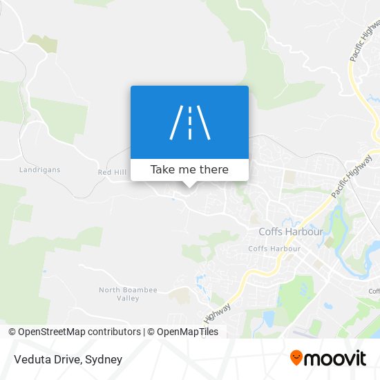 Veduta Drive map