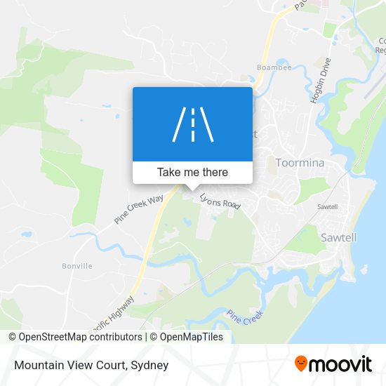 Mountain View Court map