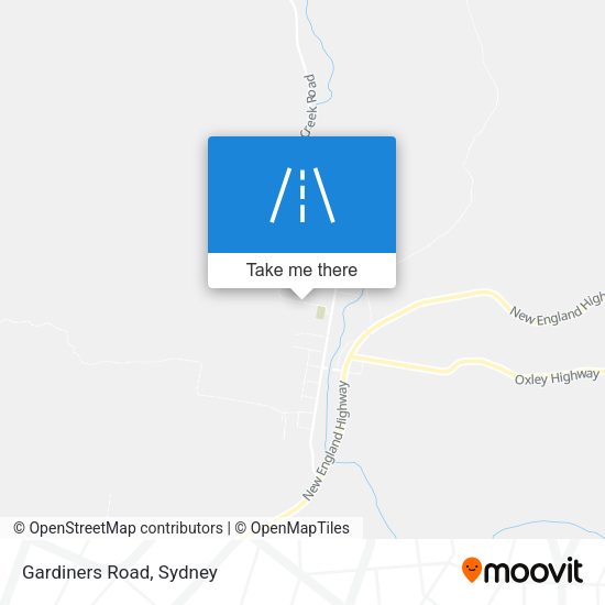 Gardiners Road map