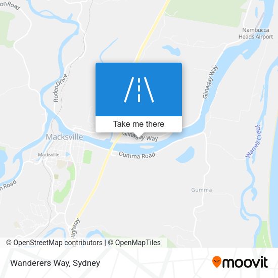 Wanderers Way map