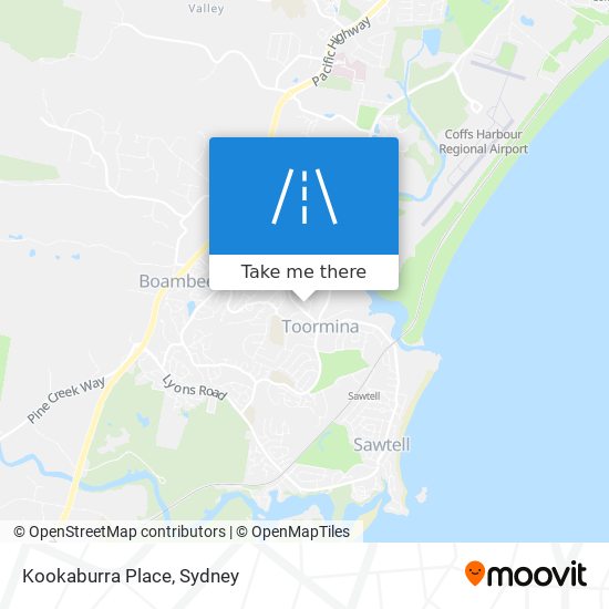 Mapa Kookaburra Place