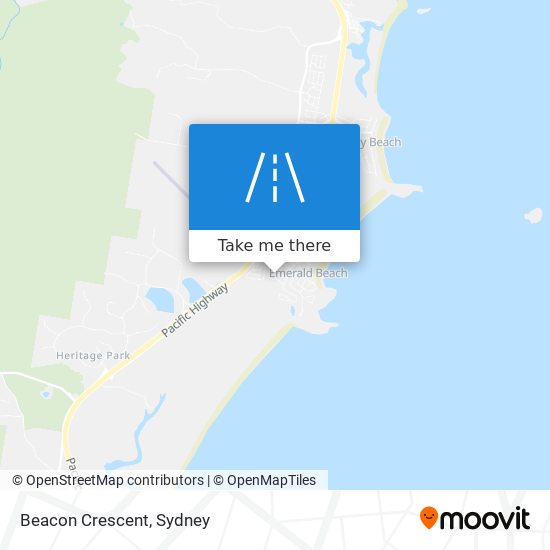 Mapa Beacon Crescent