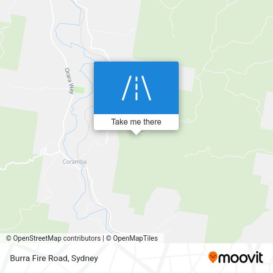 Burra Fire Road map