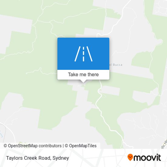 Taylors Creek Road map