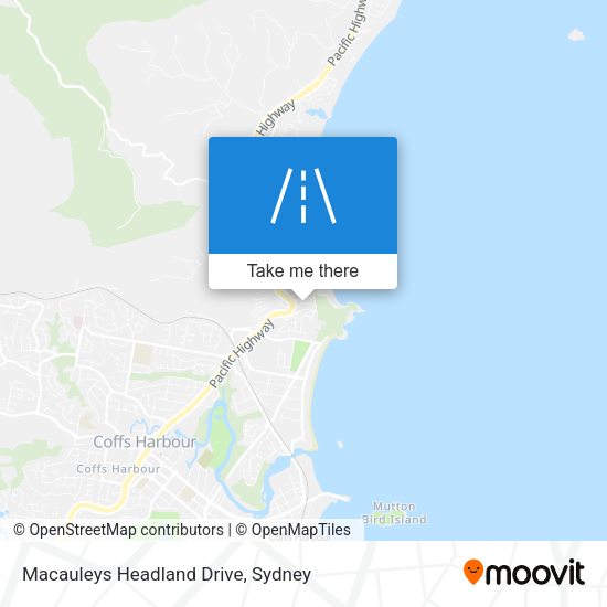 Macauleys Headland Drive map