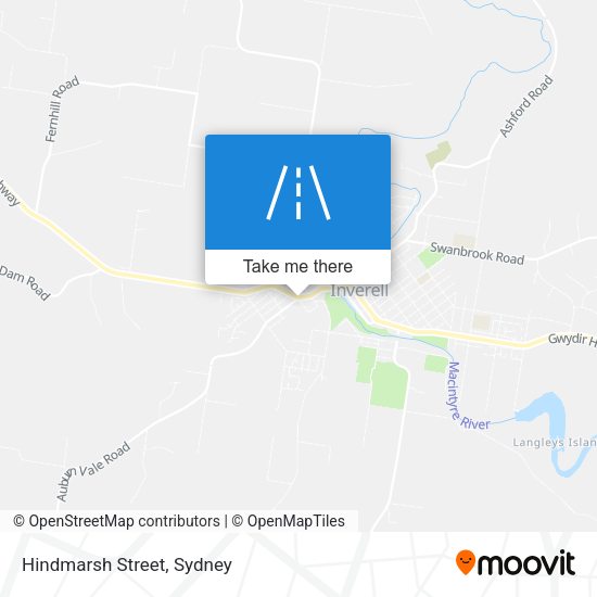 Hindmarsh Street map