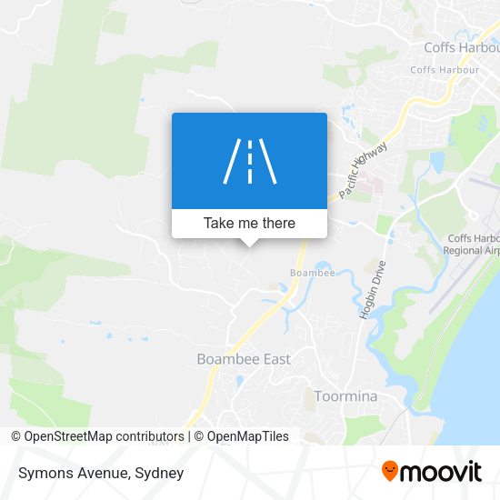 Symons Avenue map