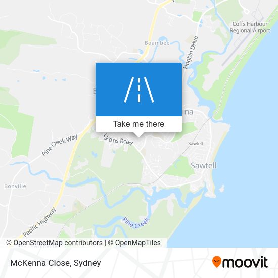McKenna Close map