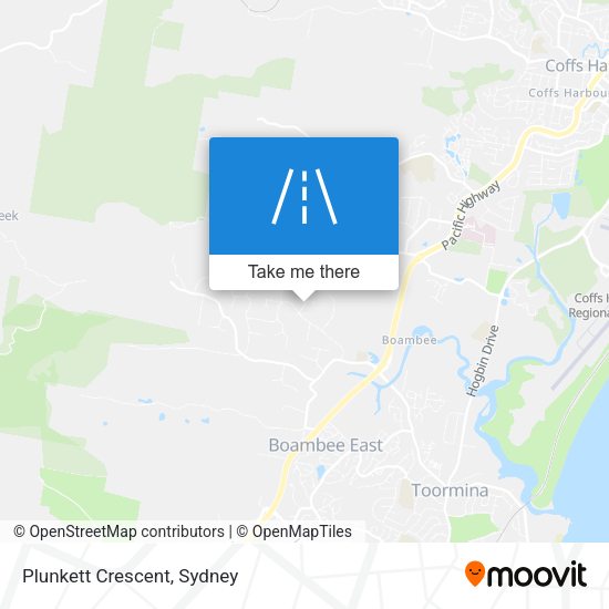 Plunkett Crescent map