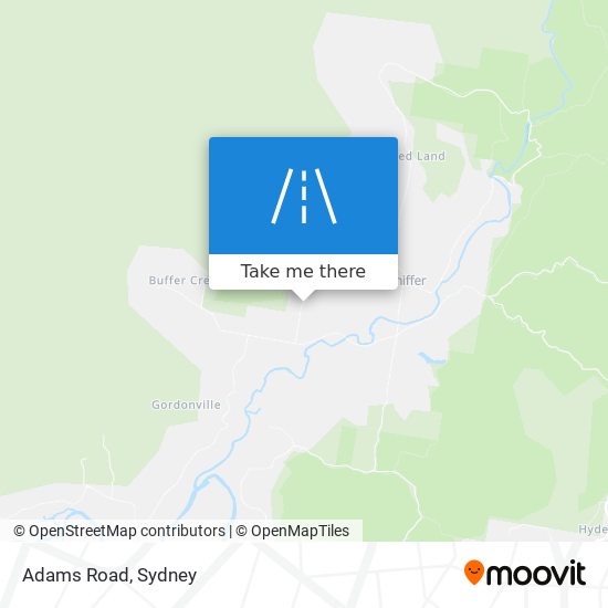 Mapa Adams Road