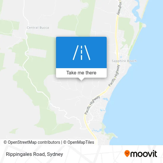 Mapa Rippingales Road