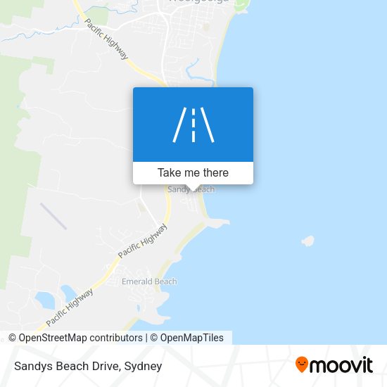 Sandys Beach Drive map