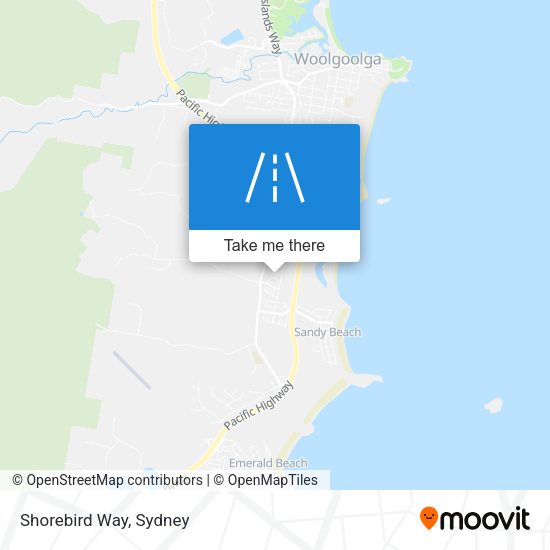 Shorebird Way map