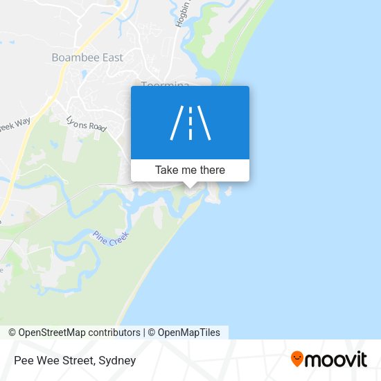 Pee Wee Street map