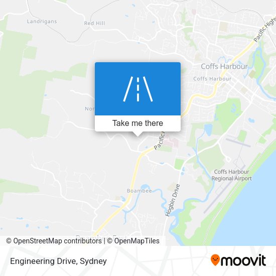 Engineering Drive map