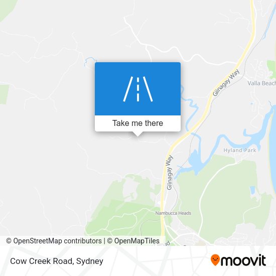 Cow Creek Road map