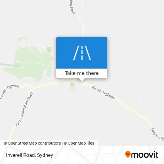 Mapa Inverell Road