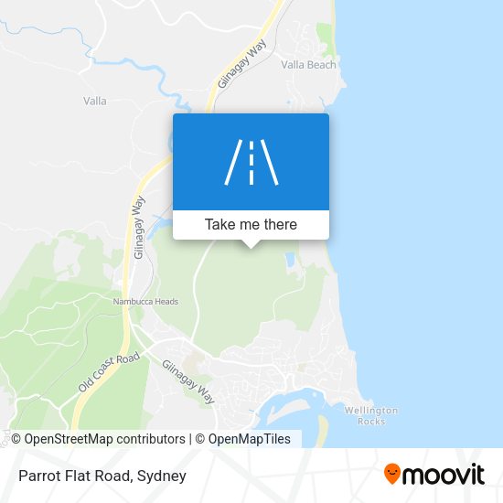 Parrot Flat Road map