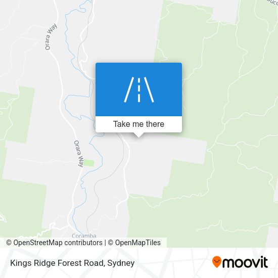 Kings Ridge Forest Road map