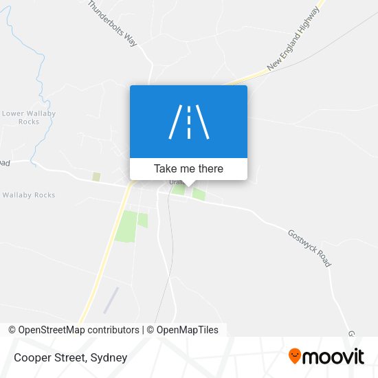 Cooper Street map