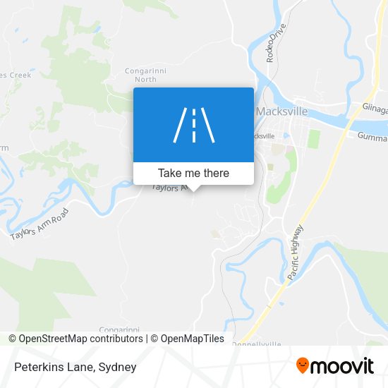 Peterkins Lane map