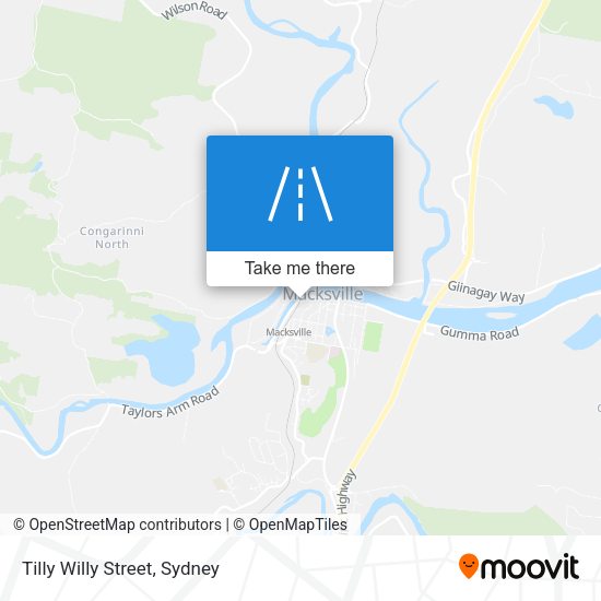 Tilly Willy Street map