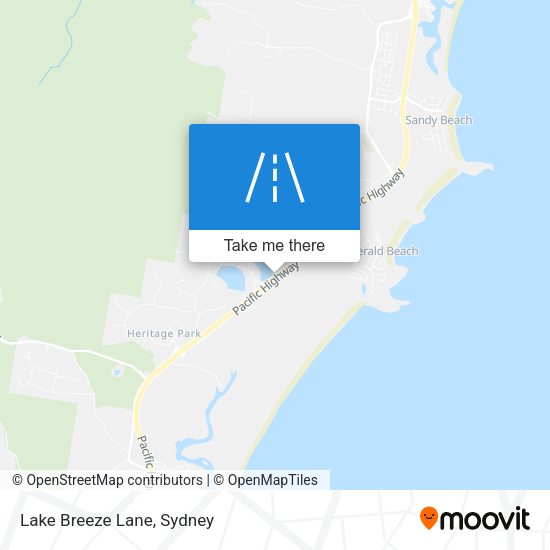 Lake Breeze Lane map