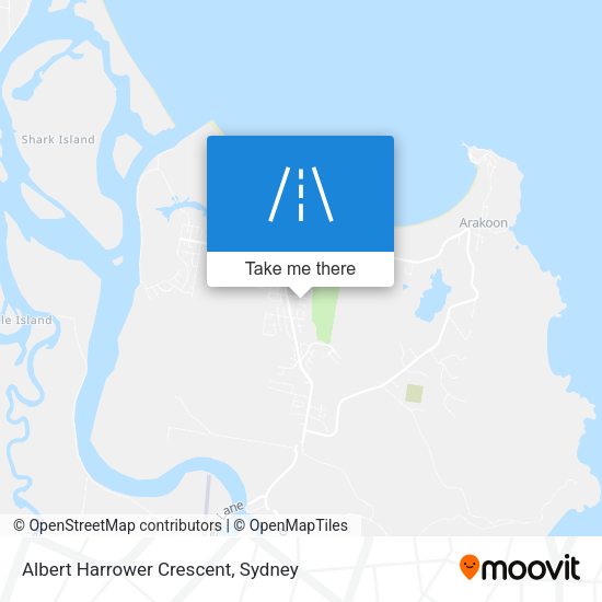 Albert Harrower Crescent map