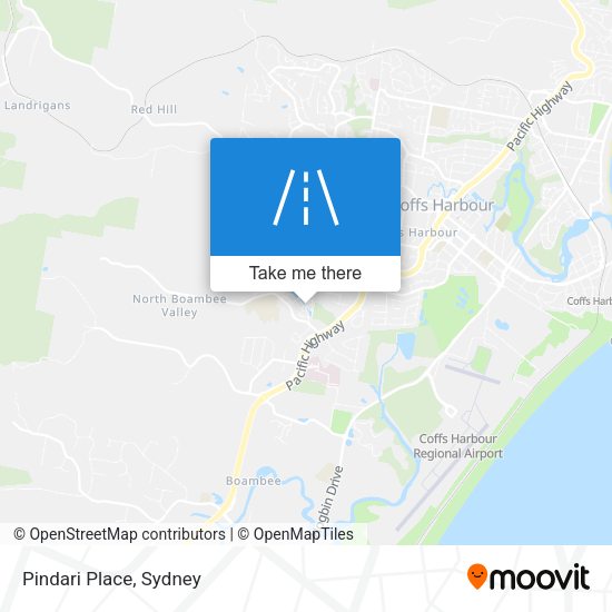 Pindari Place map