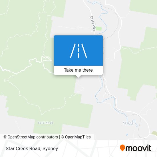 Star Creek Road map