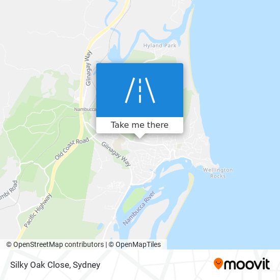 Silky Oak Close map