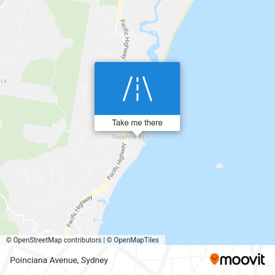 Poinciana Avenue map