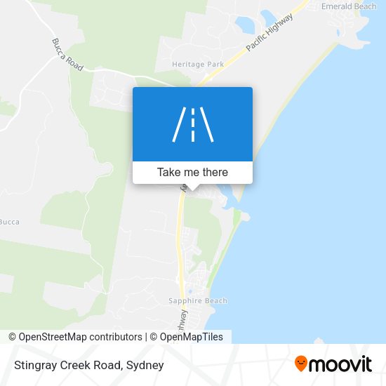 Stingray Creek Road map