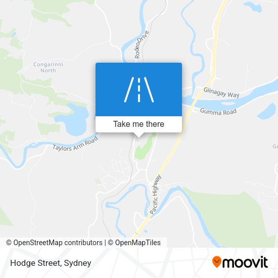 Hodge Street map