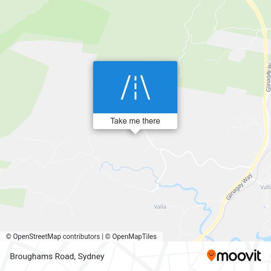 Broughams Road map