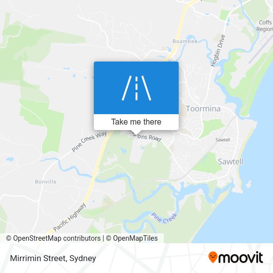 Mirrimin Street map